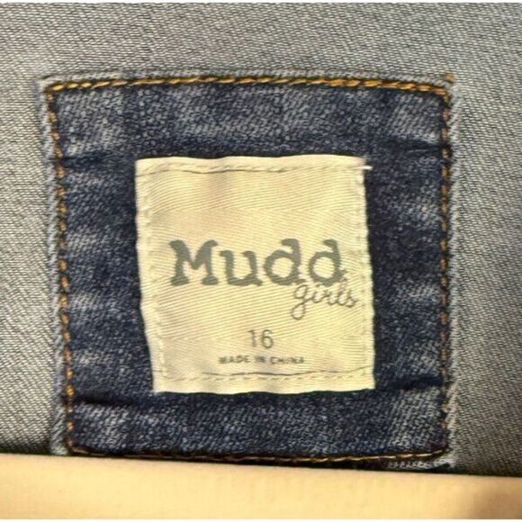 Mudd Denim Jean Jacket Blue‎ Long Sleeve Girls Size 16 - Picture 3 of 8